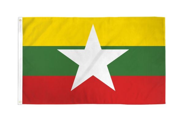 Myanmar (Burma) Flag 3 ft x 5 ft