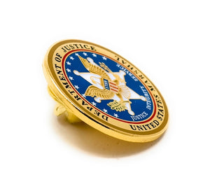 United States Marshal Department of Justice Lapel Pin
