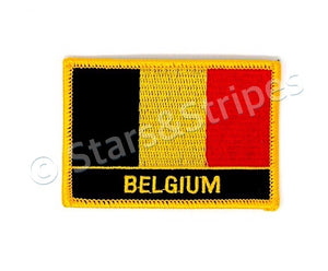 Belgium Flag Embroidered Patch