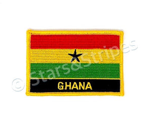 Ghana Flag Embroidered Patch