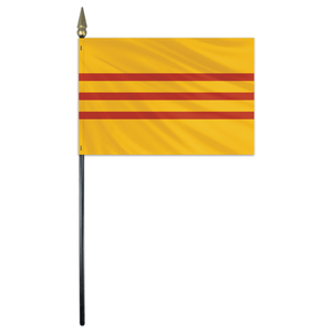 South Vietnam Flag - 4x6in Stick Flag