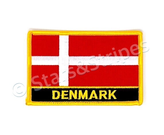 Denmark Flag Embroidered Patch