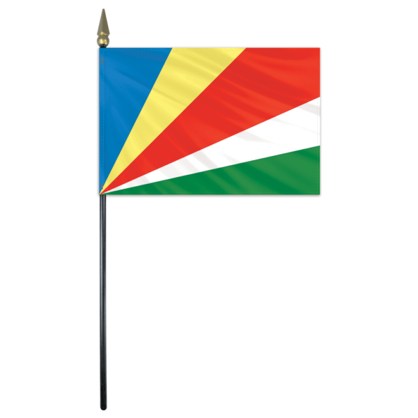 Seychelles Flag - 4x6in Stick Flag