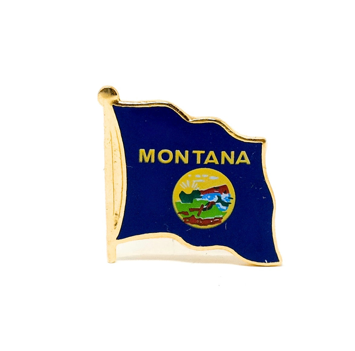 Montana State Flag Lapel Pin