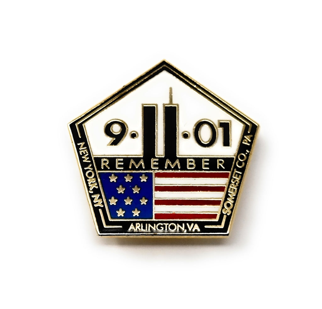 9-11 Remember Twin Towers Commemorative Lapel Pin