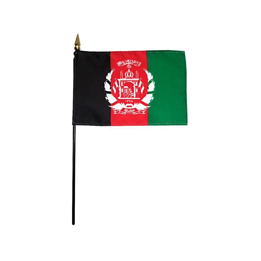 Afghanistan Flag - 4x6in Stick Flag
