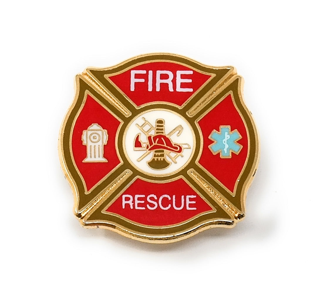 Fire Department Rescue Lapel Pin
