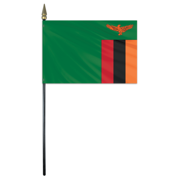 Zimbabwe Flag - 4x6in Stick Flag