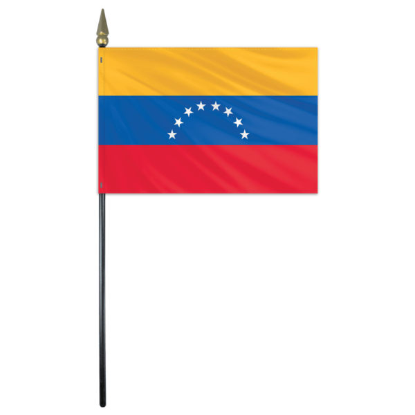 Venezuela Flag - 4x6in Stick Flag