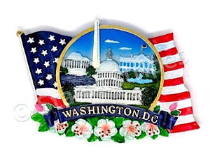 Washington DC In All its Glory Ceramic Magnet