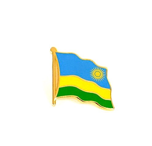 Rwanda Flag Lapel Pin