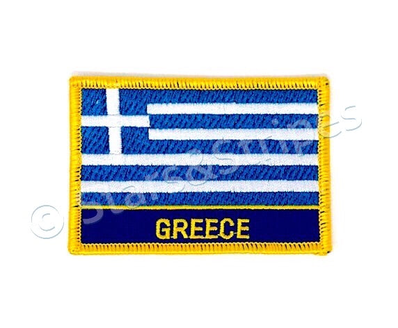 Greece Flag Embroidered Patch