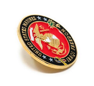 USMC Iraqi Freedom Collectable Lapel Pin
