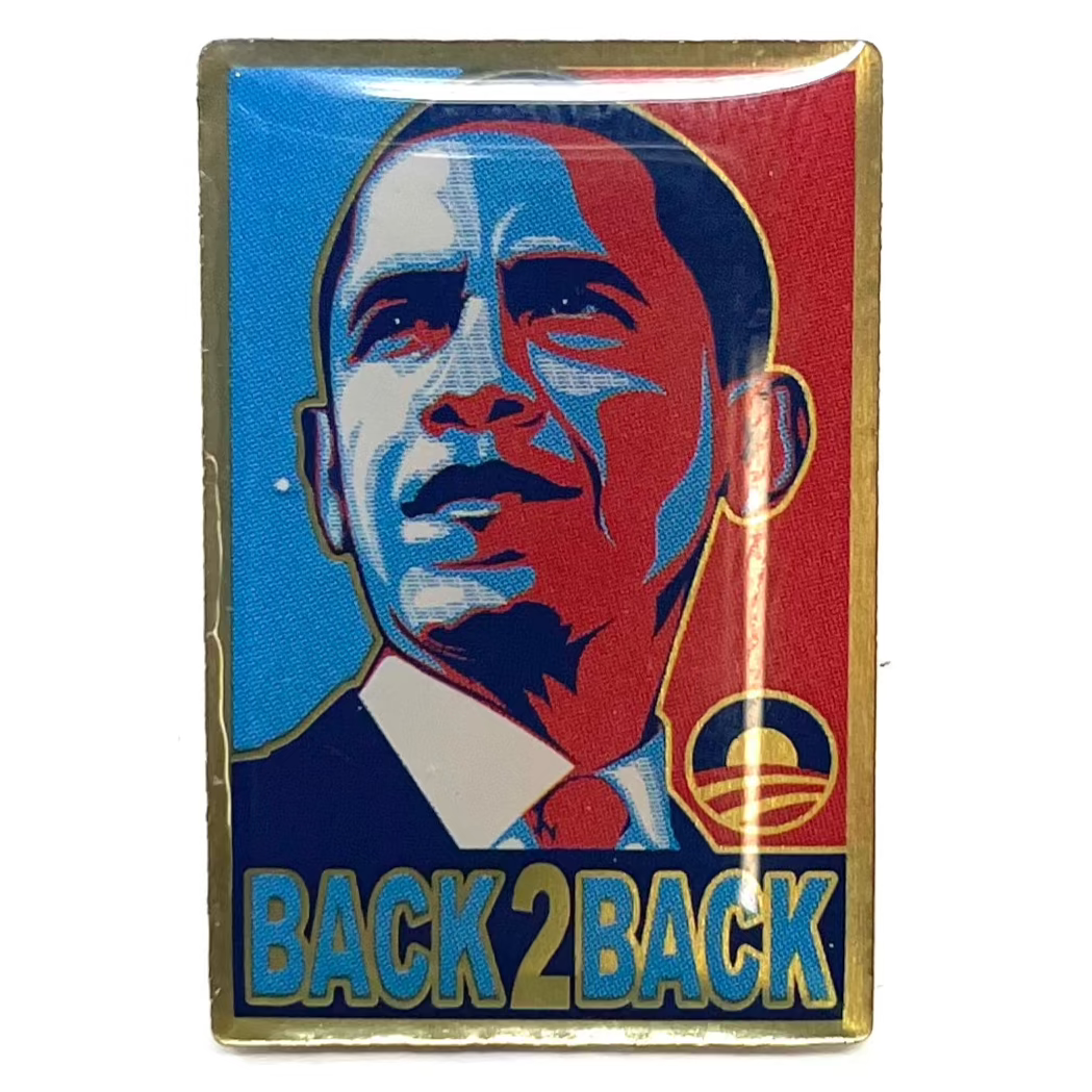 Barack Obama 'Back 2 Back' Lapel Pin