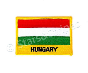 Hungary Flag Embroidered Patch