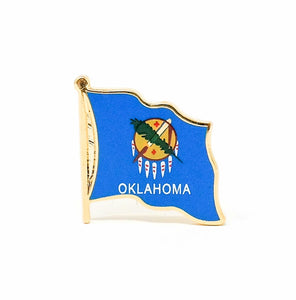 Oklahoma State Flag Lapel Pin