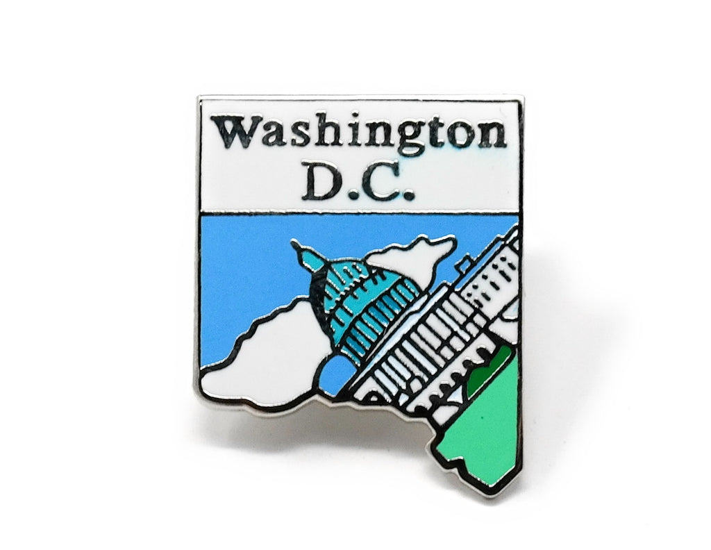 Washington DC Shape Lapel Pin