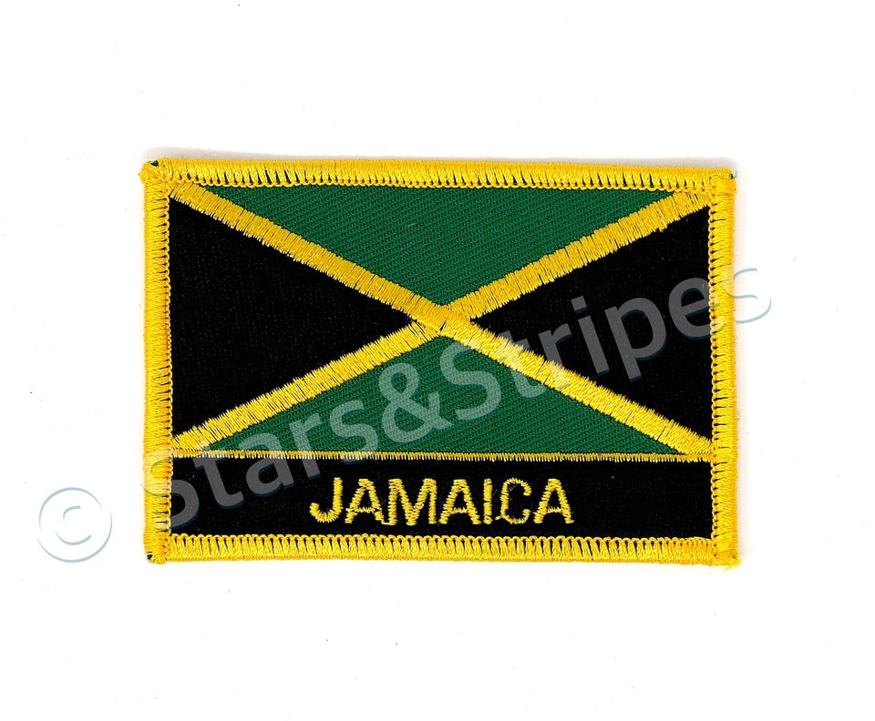 Jamaica Flag Embroidered Patch