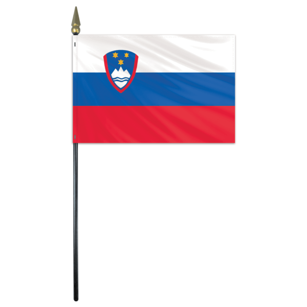 Slovenia Flag - 4x6in Stick Flag