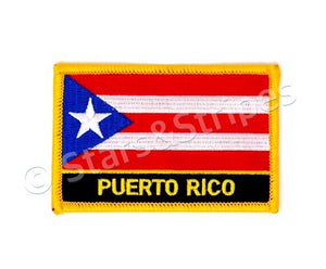 Puerto Rico Flag Embroidered Patch