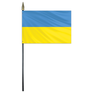 Ukraine Flag - 4x6in Stick Flag